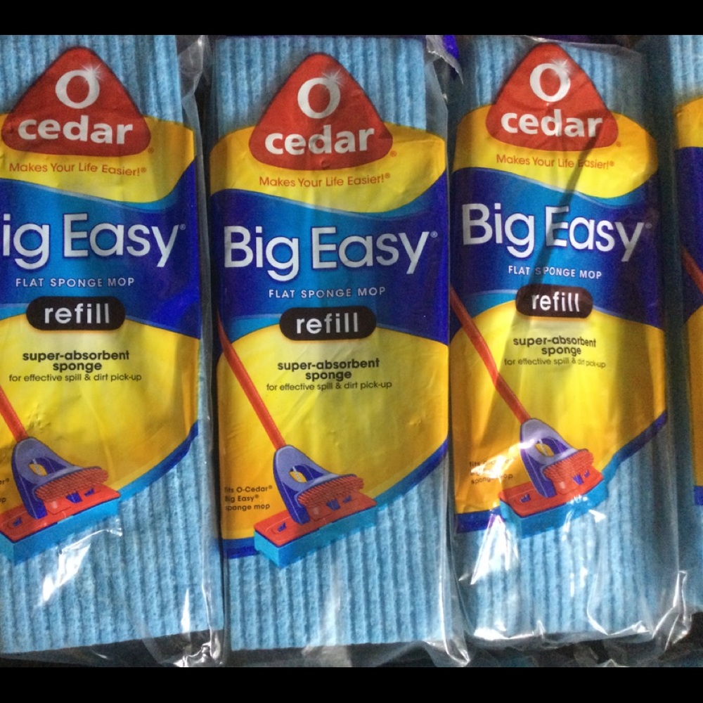 O Cedar Big Easy Mop Refills , 7 refill lot